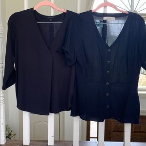 Navy blouses!